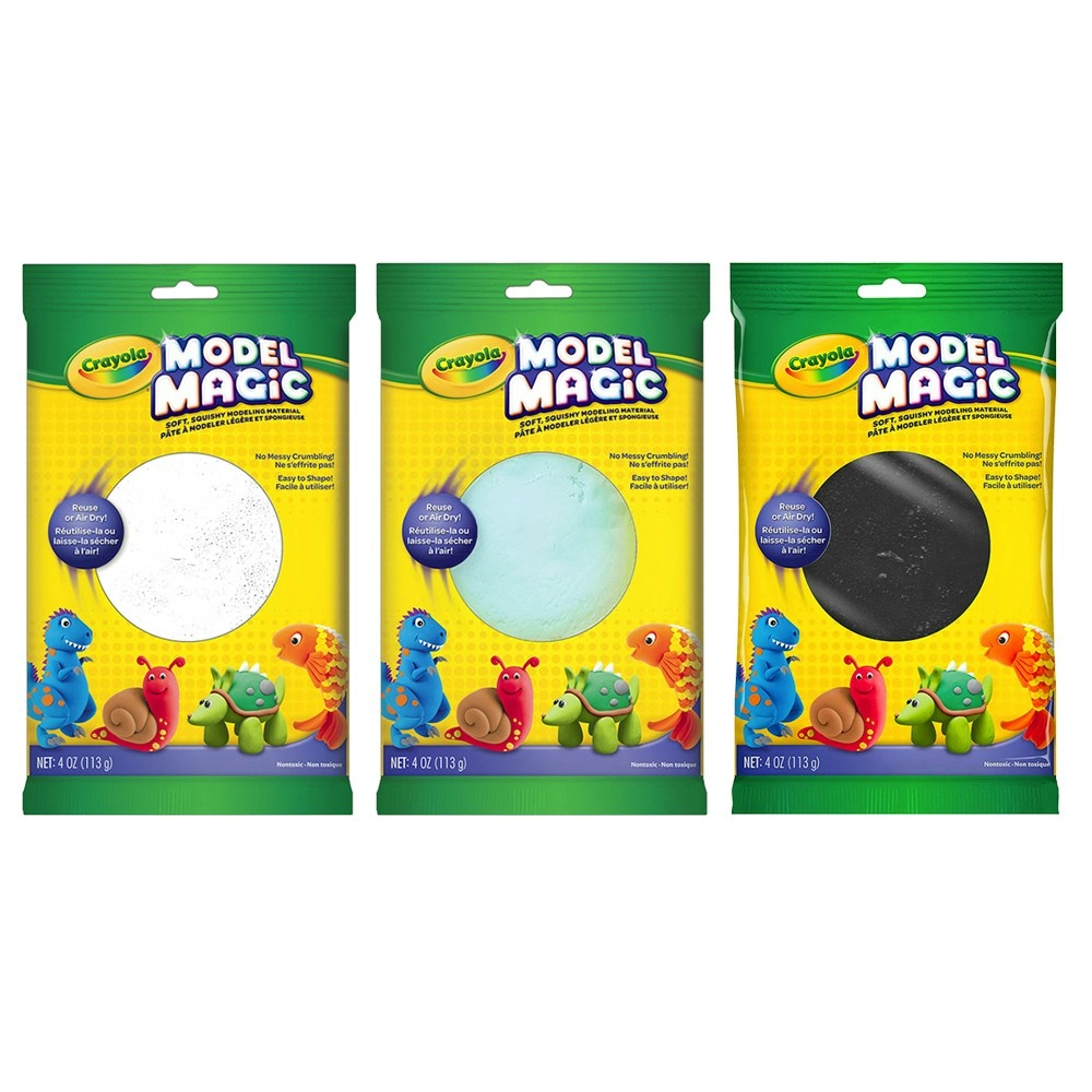 Crayola Kids Creative Model Magic Material 113gms White/Aquamarine/Black 36m+