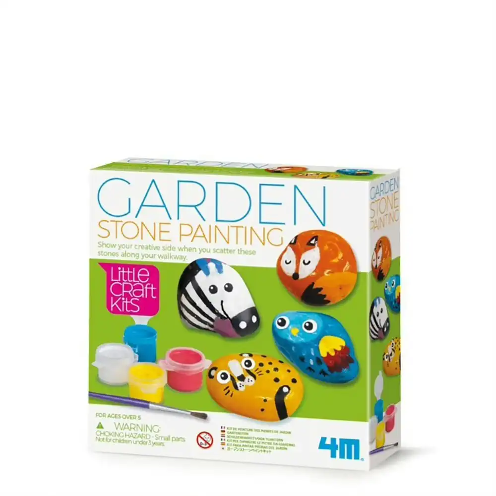 4M Little Craft Garden Stone Painting Kids/Children Colouring Activity Toy 5y+