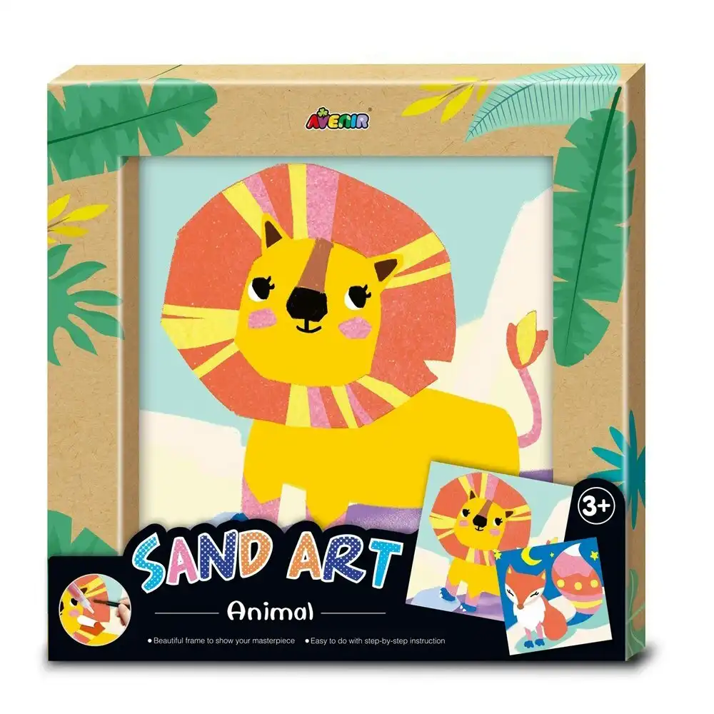 Avenir Sand Art/Craft Animal Frame Display Kids/Children Activity Toy Decor 3y+