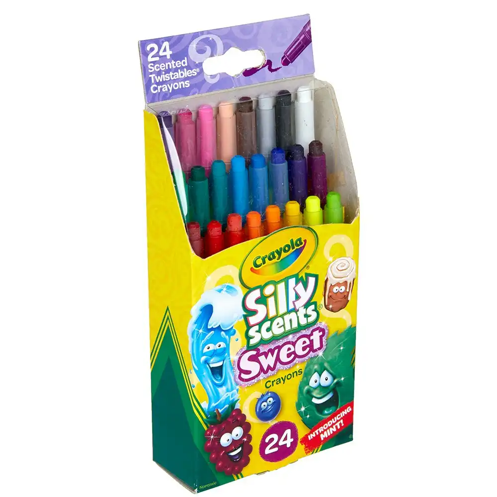 24pc Crayola Silly Scents Mini Twistables Scented Art Crayons Kids/Children 5y+