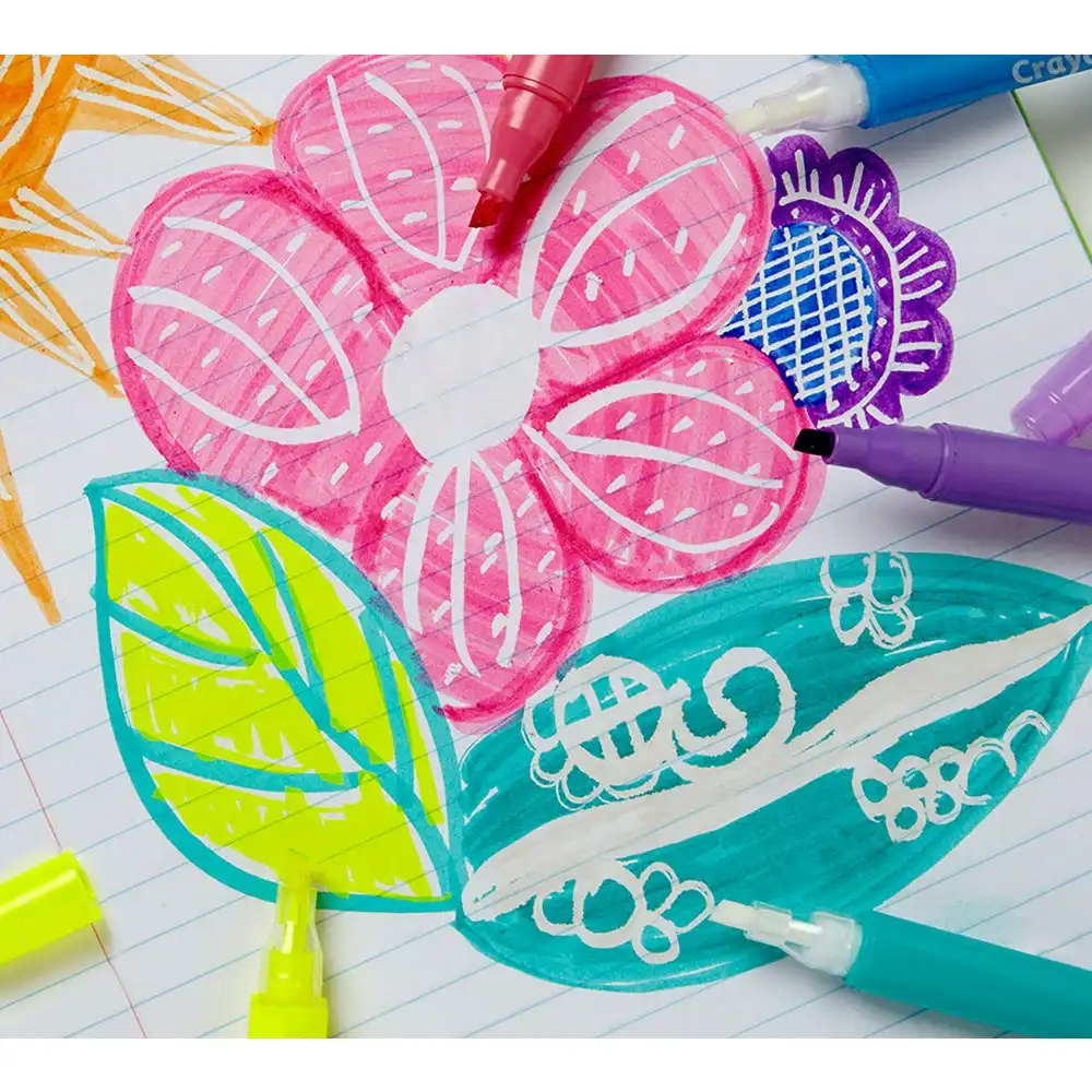 6pc Crayola Take Note! Erasable Highlighters Set Kids/Children Art/Craft 6y+