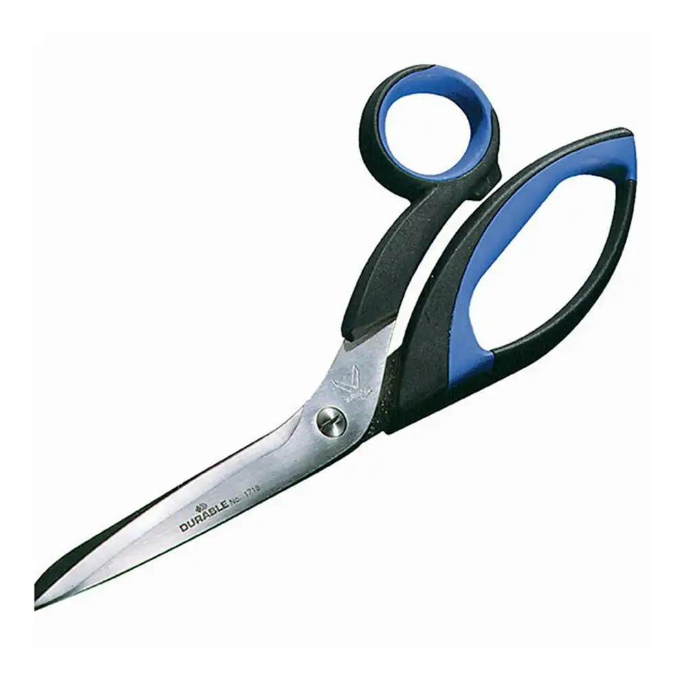 Durable 20cm Stainless Steel Scissors Art/Craft Paper Cutting Shears Black/Blue