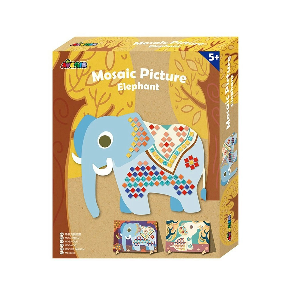 Avenir Mosaic Picture Elephant Creative Art/Craft Kids/Children Fun Activity 3y+