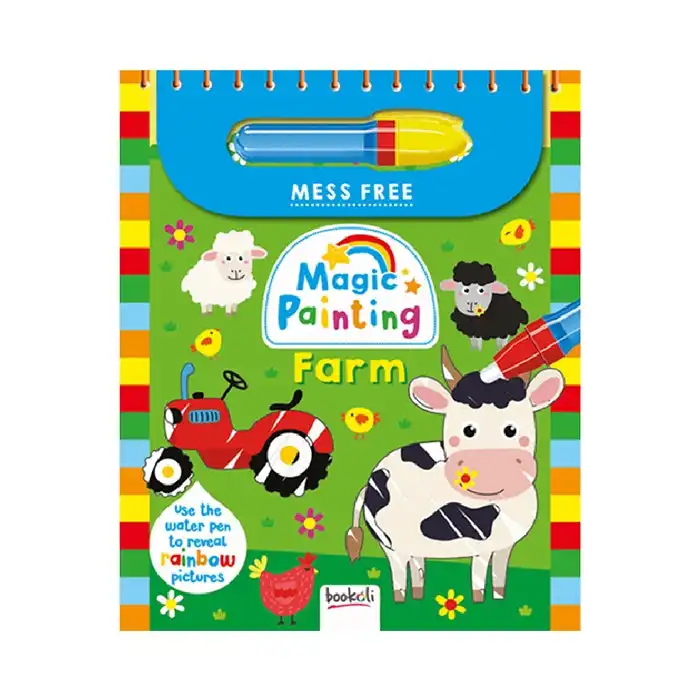 Bookoli Magic Painting Farm Paint Art And Craft Book Kids/Childrens Activity