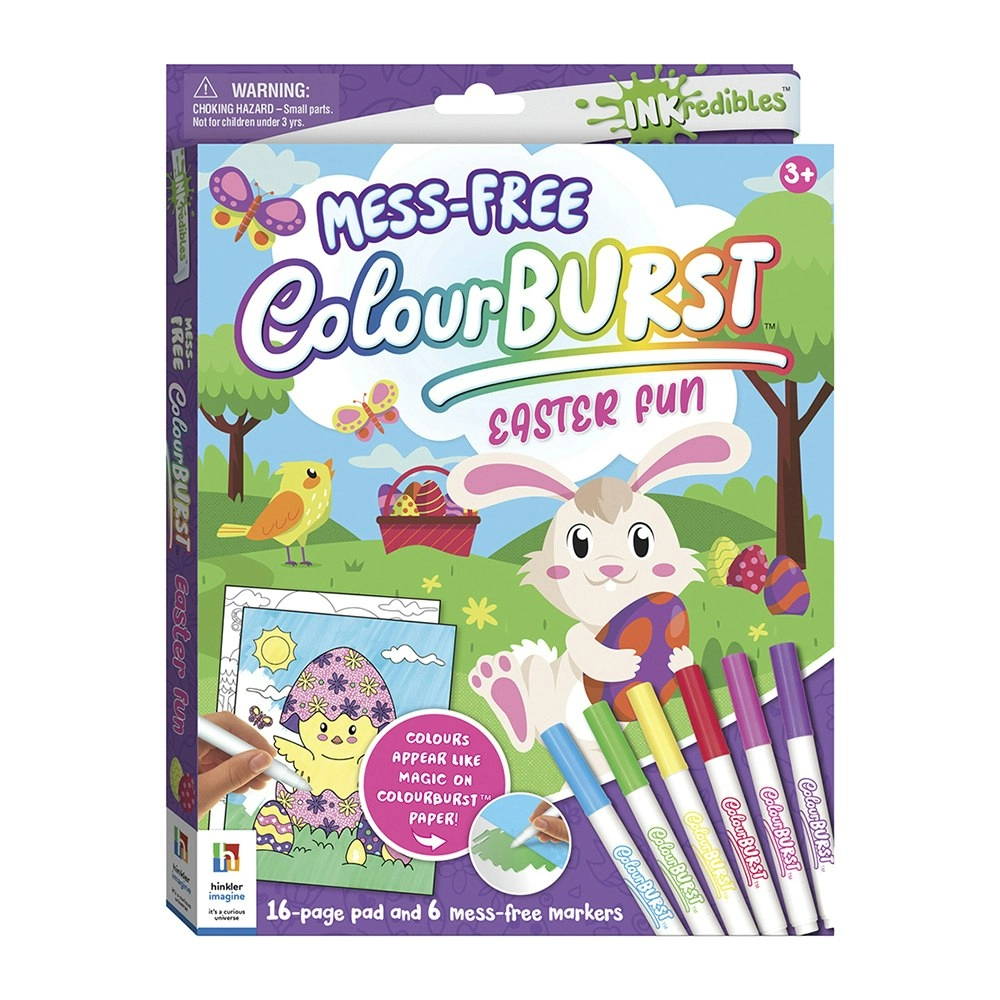 Inkredibles Colour Burst Easter Fun Colouring Activity Kit Fun Mess-Free 3y+