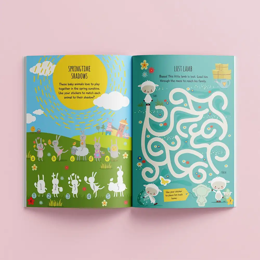 Bookoli Puffy Sticker Windows: Easter Fun Sticker & Activity Book Art/Craft
