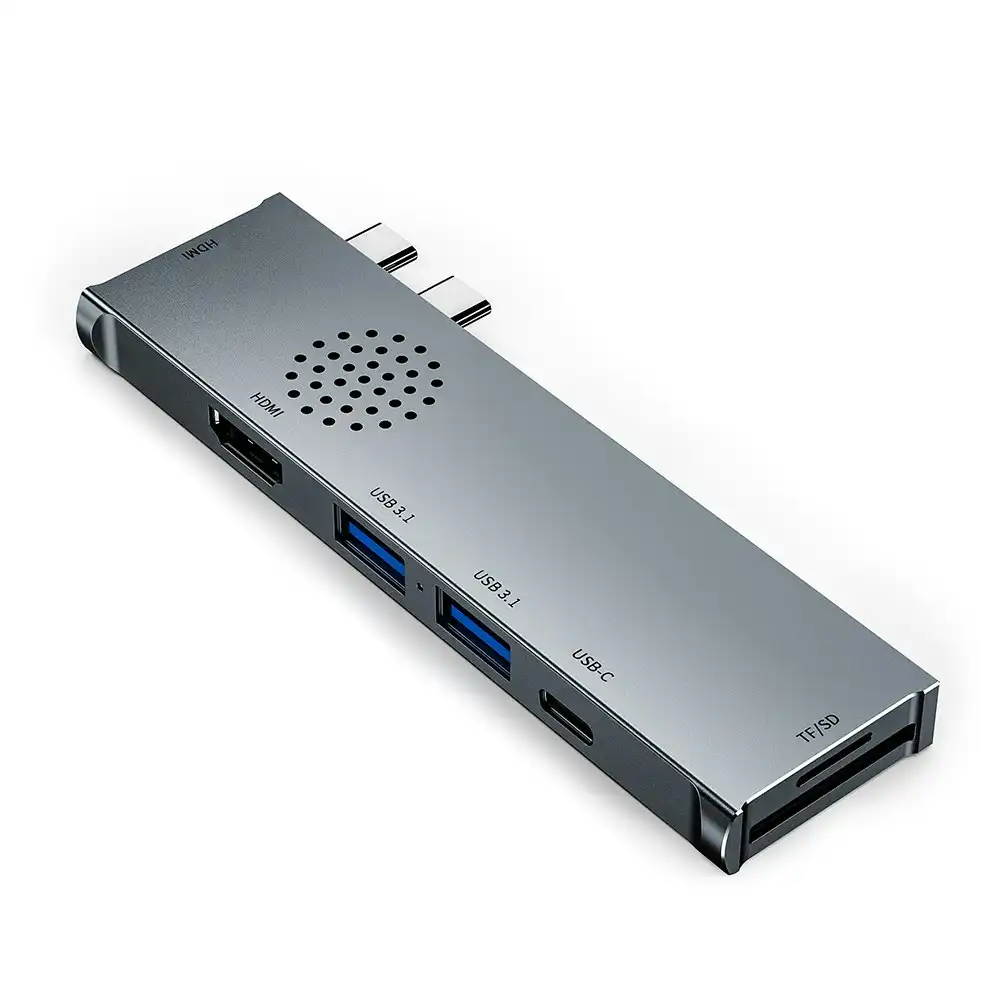 7 in 1 USB-C - HDMI 4K SD/TF Card Reader Hub USB 3.1 Adapter for Macbook Air/Pro