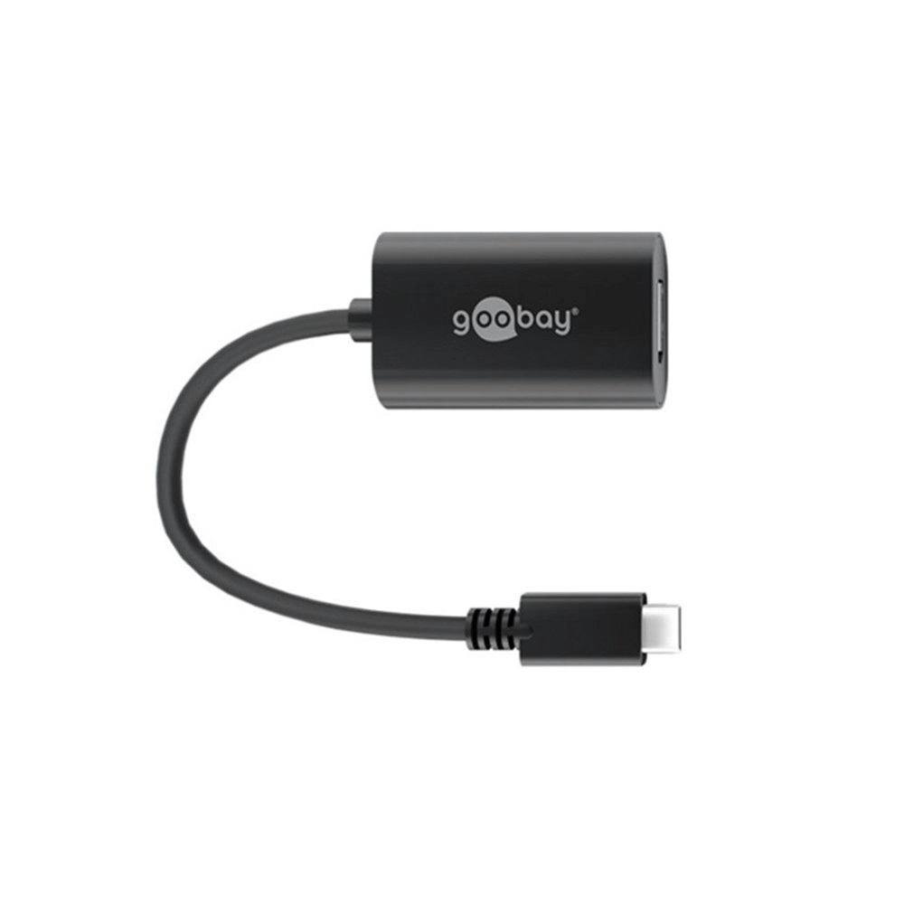 Goobay 0.2m USB-C Monitor/Display Port Adapter 60Hz Connector Cable 4K Black