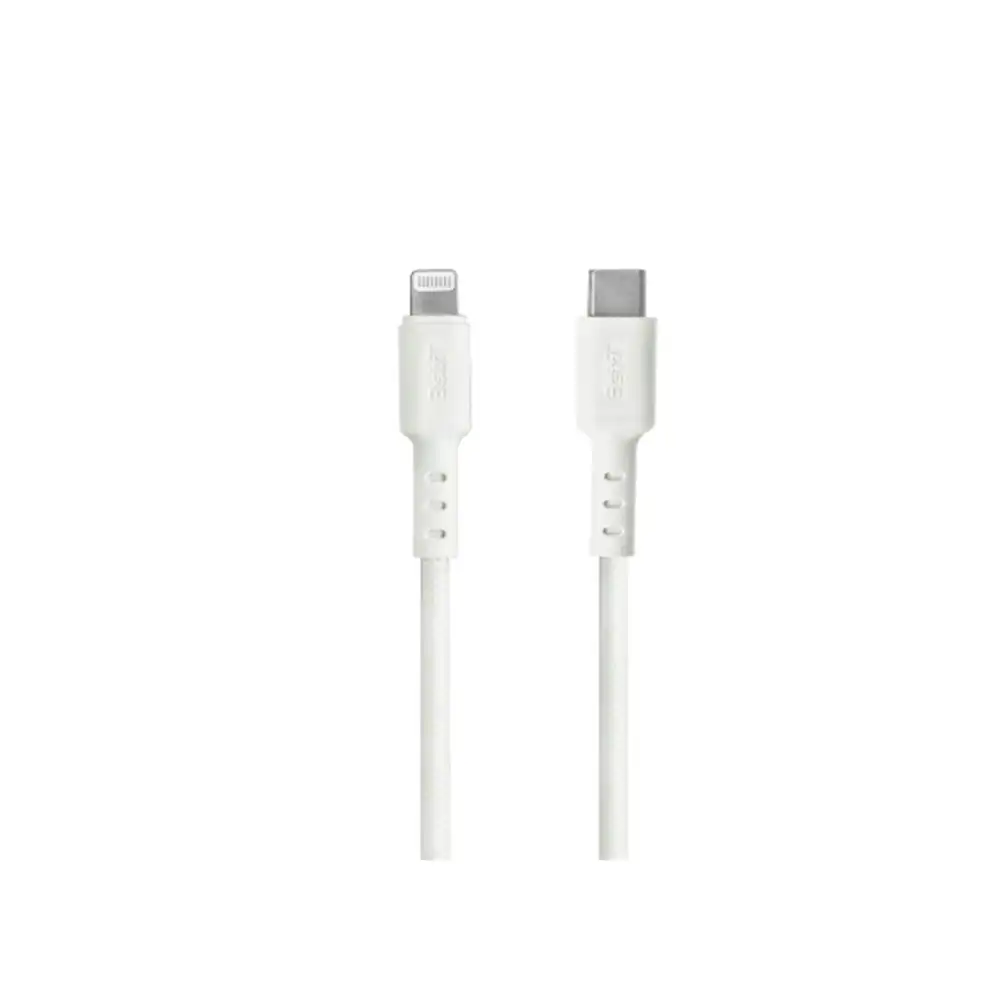 3sixT Tough 1.2m USB-C to Lightning MFI-Certified Charging Cable For iPhone WHT