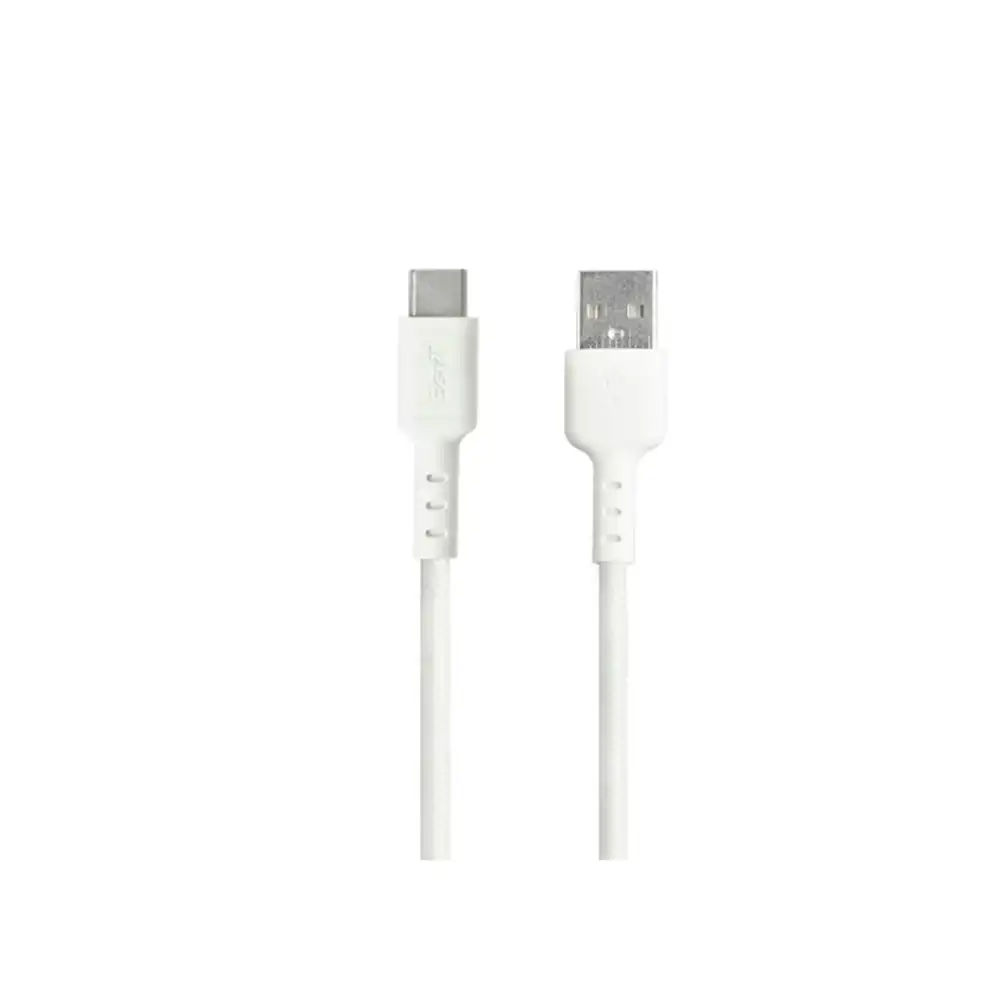 3sixT Tough 1.2m Male USB-A to USB-C V2.0 Cable Connector For Smartphones White