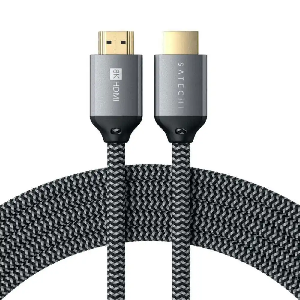Satechi 8K Ultra HD High Speed HDMI 2m Braided Cable For Mac/PC/Laptop/Xbox/TV