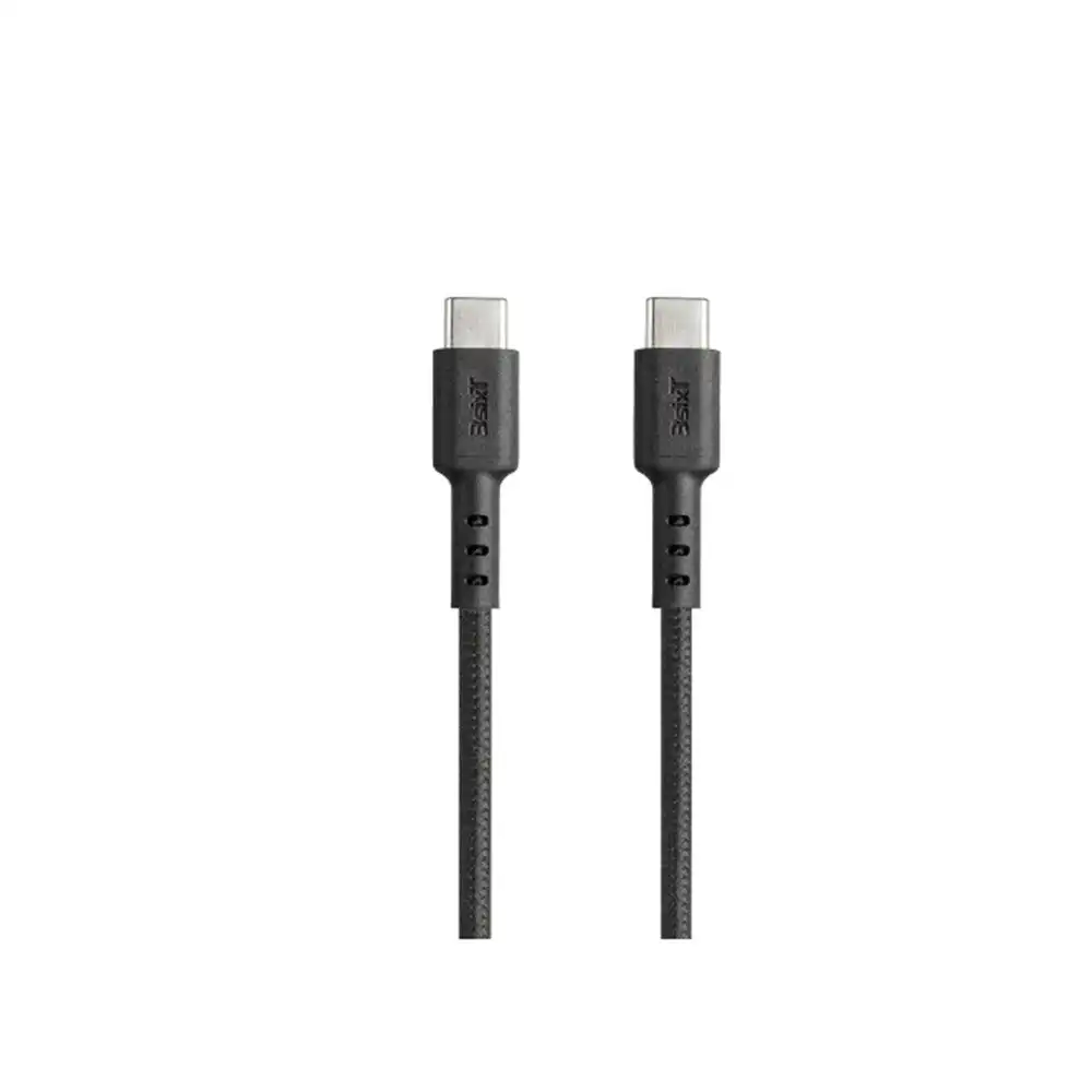 3sixT Tough 1.2m Male USB-C to Type-C V2.0 Cable Cord For Smartphones Black