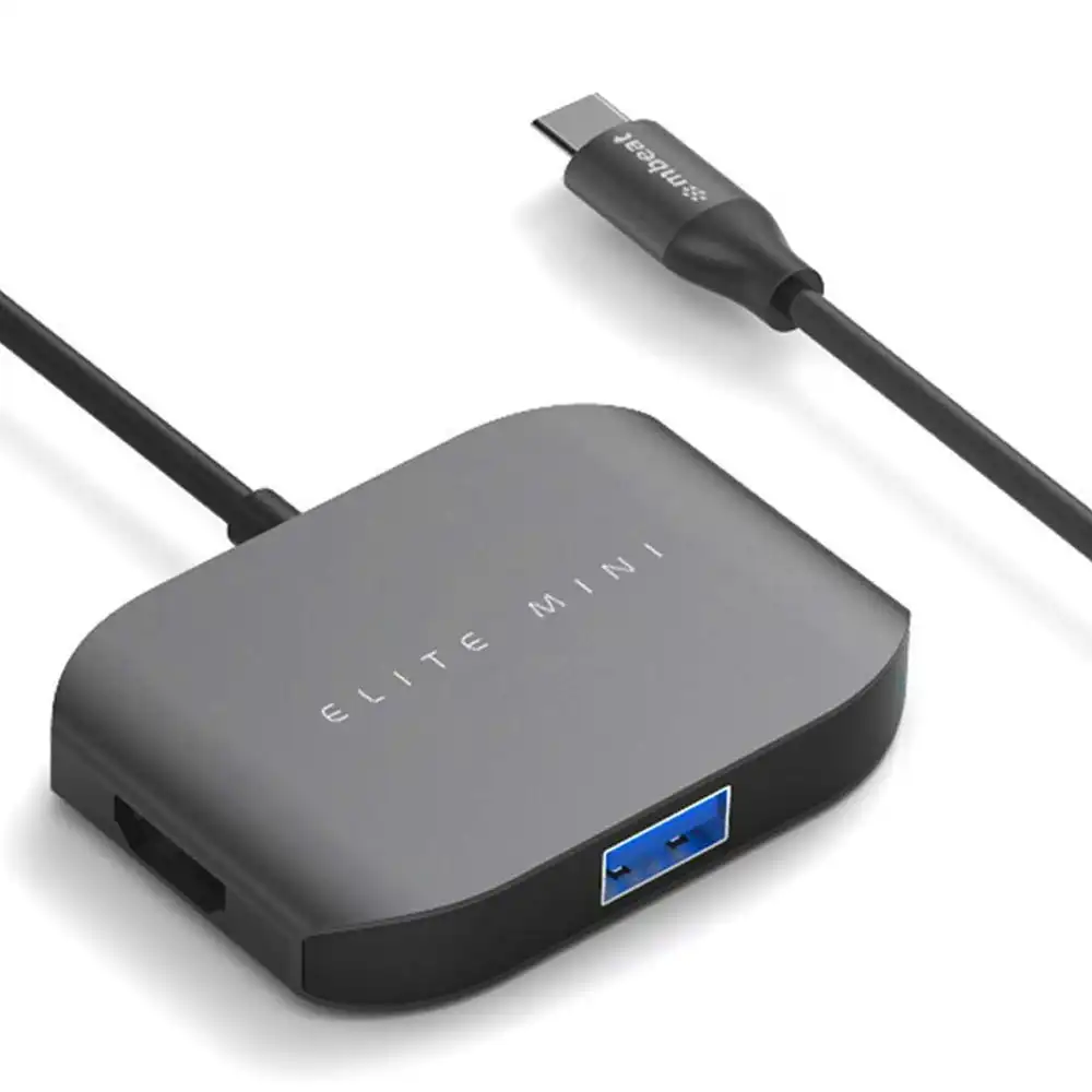 mBeat Elite Mini - USB-C to 4K HDMI/USB-A 2.0/USB-A 3.0 Adapter Hub/Splitter