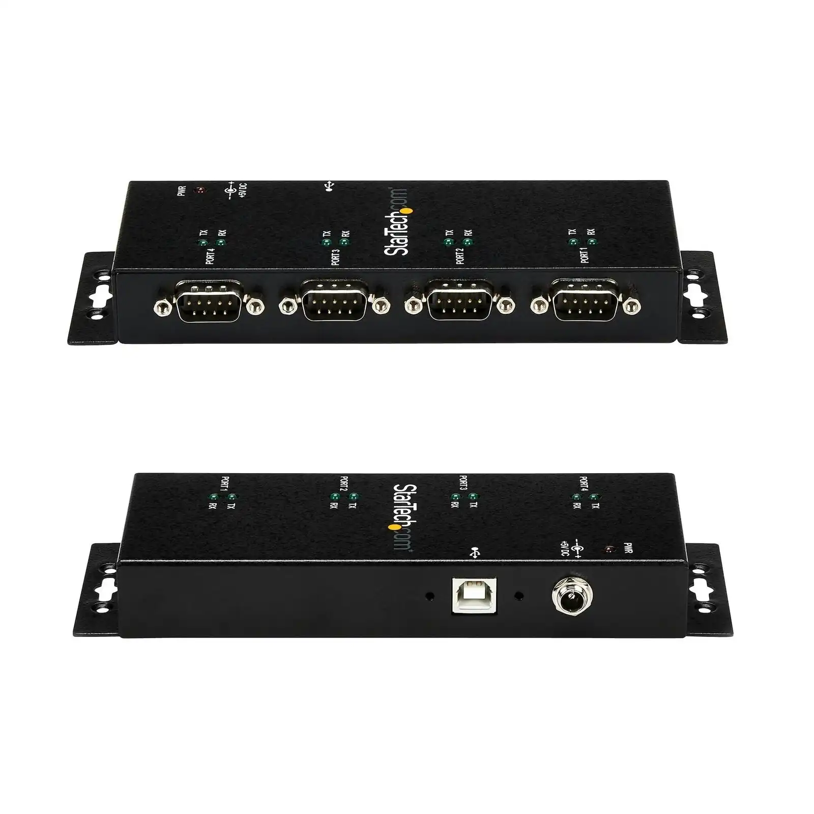Star Tech 4-Port USB to DB9 RS232 Serial Adapter/Converter Ports Wall Mount Hub