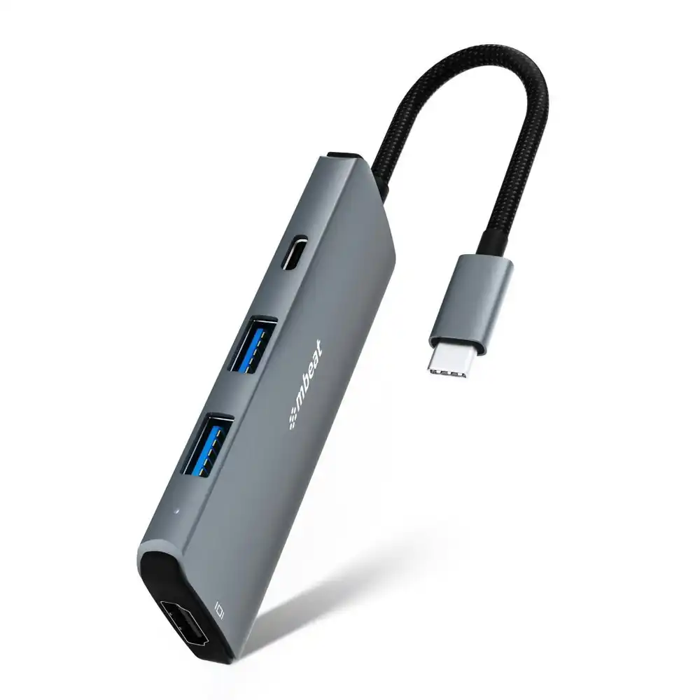 mBeat Elite 7-in-1 Multifunction USB-C 3.2 Data Hub 8k HDMI/SD Card 10GBPS Grey
