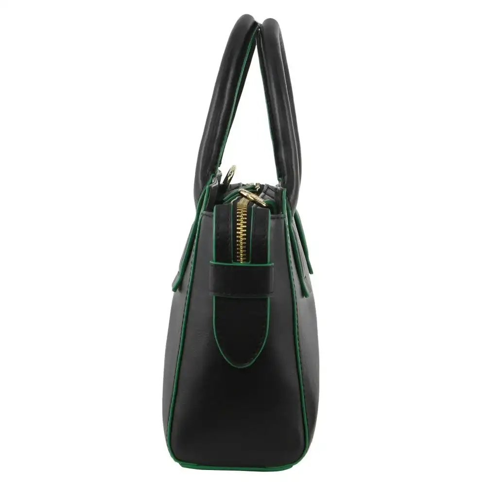 Pierre Cardin Leather Women's/Ladies Mini Tote/Shoulder Handle Carry Bag Black