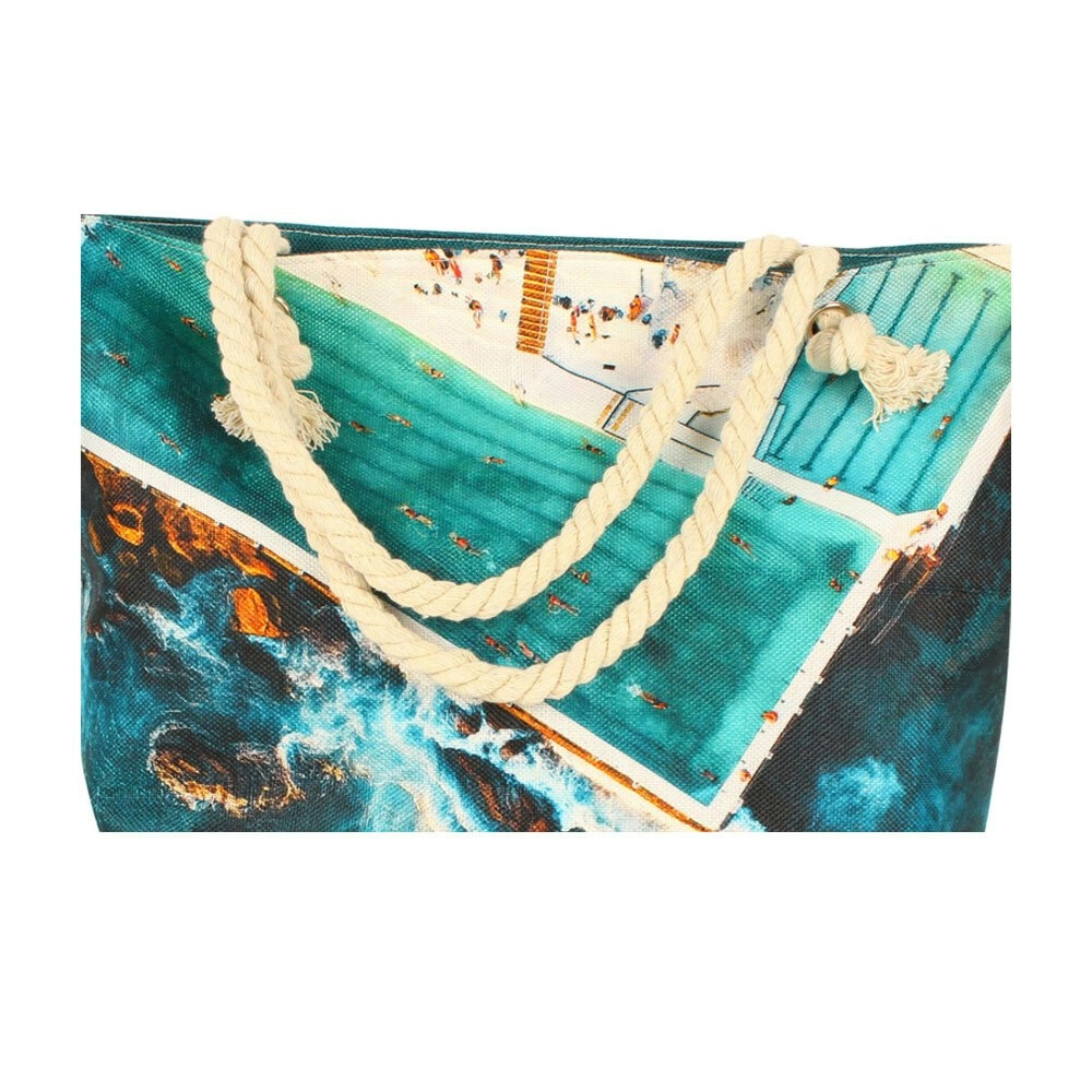 Good Vibes Australian Destination Large Summer Essentials Beach Bag 50x42cm