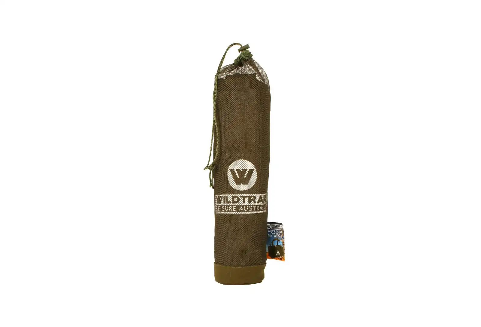 Wildtrak 90x40cm Canvas 470GSM Carry Duffle Bag Camping/Travel Storage XL Green