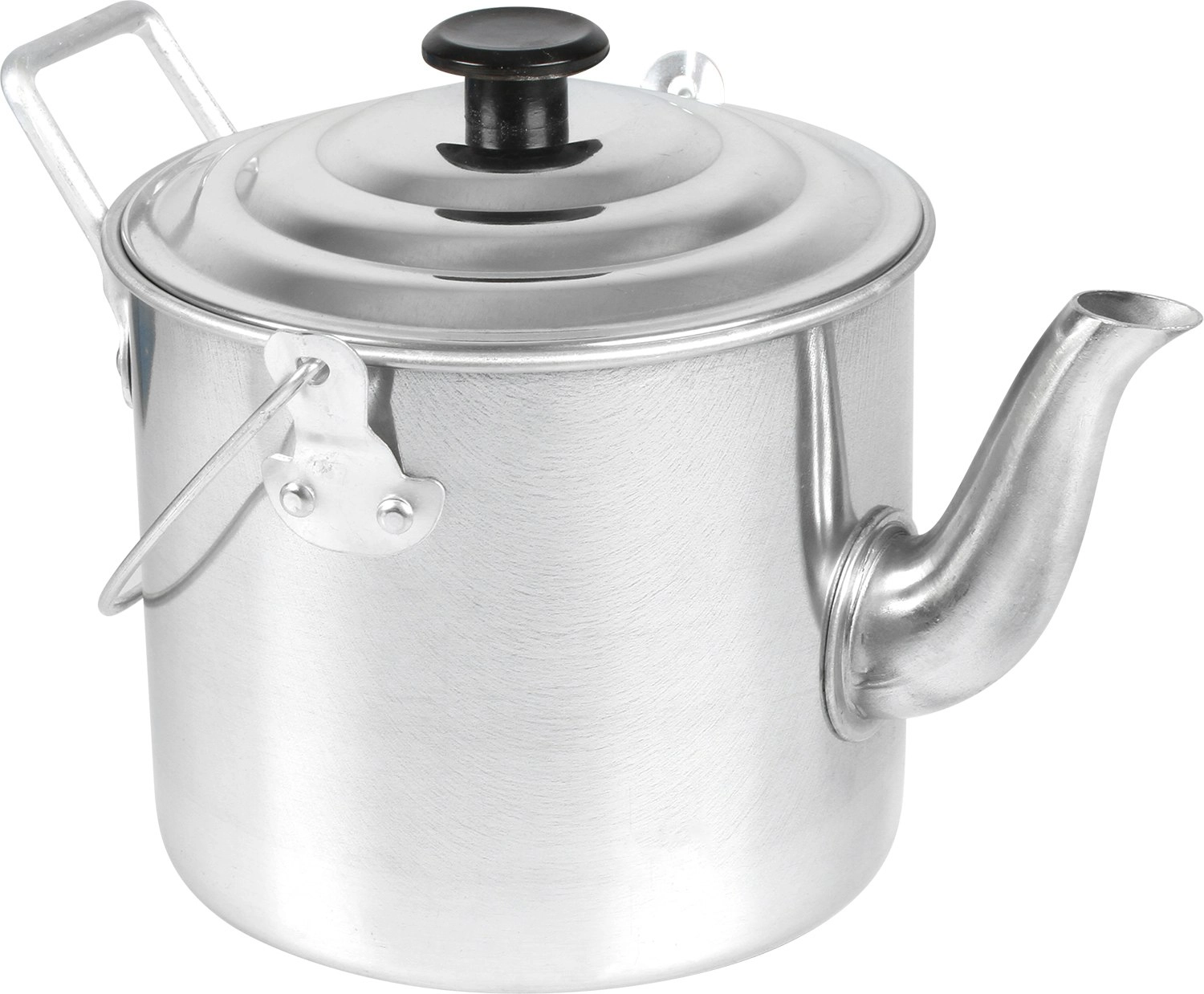 Wildtrak 1800ml Aluminium Billy Teapot Camping Water Boiler Container Silver