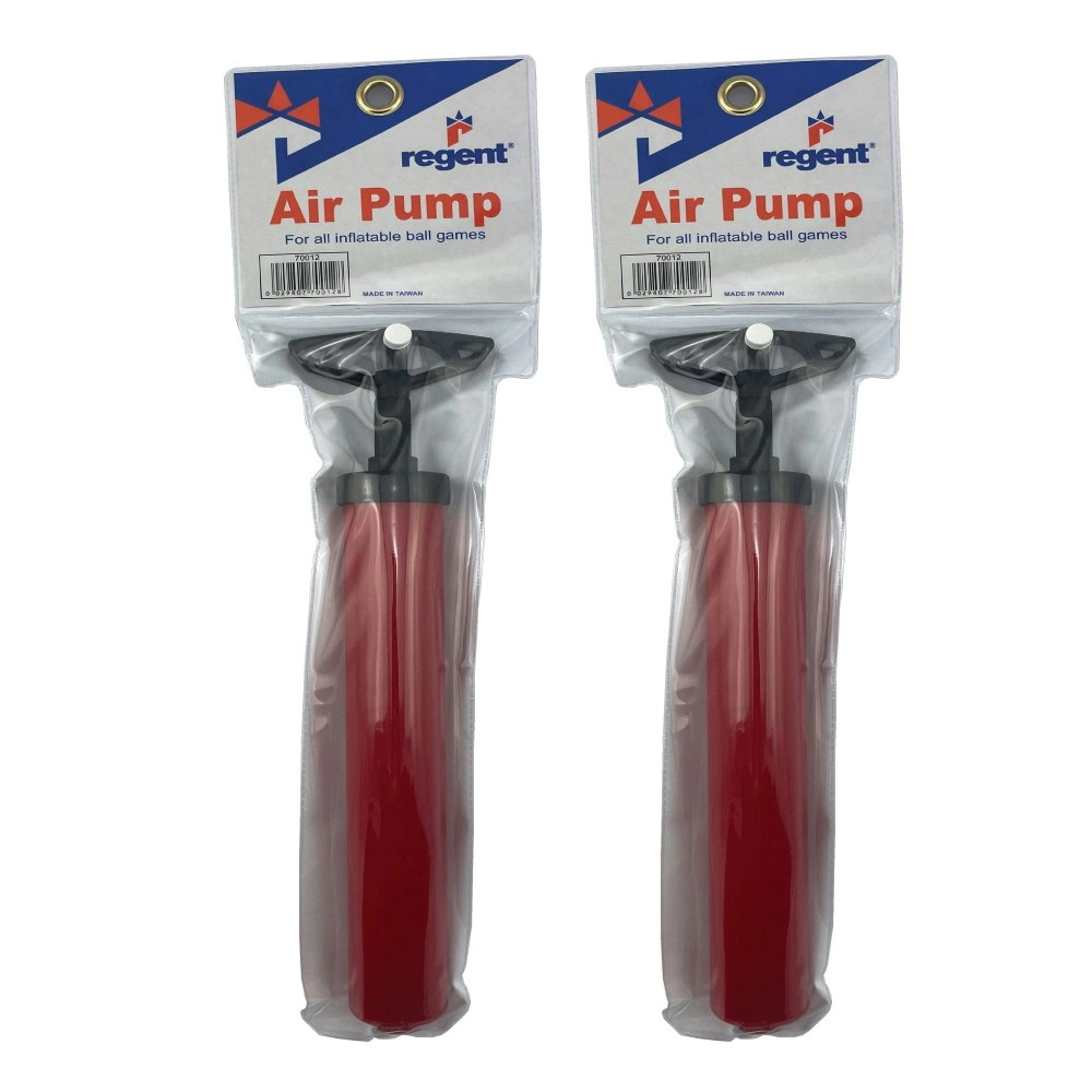 2x Regent 12'' Hand Air Pump Basketball/Football Sports Ball Inflator w/ Needle