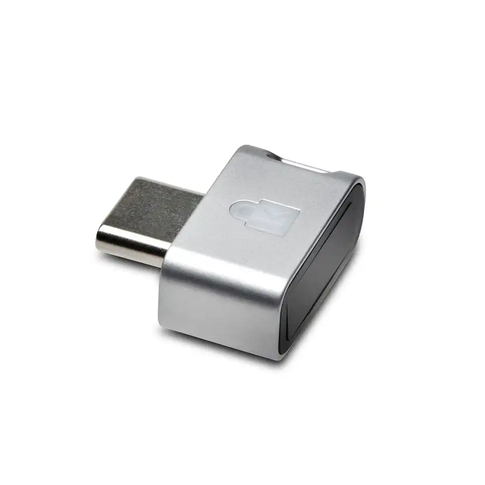 Kensington VeriMark Guard USB-C Fingerprint Key Data Security For Laptop SLV/BLK