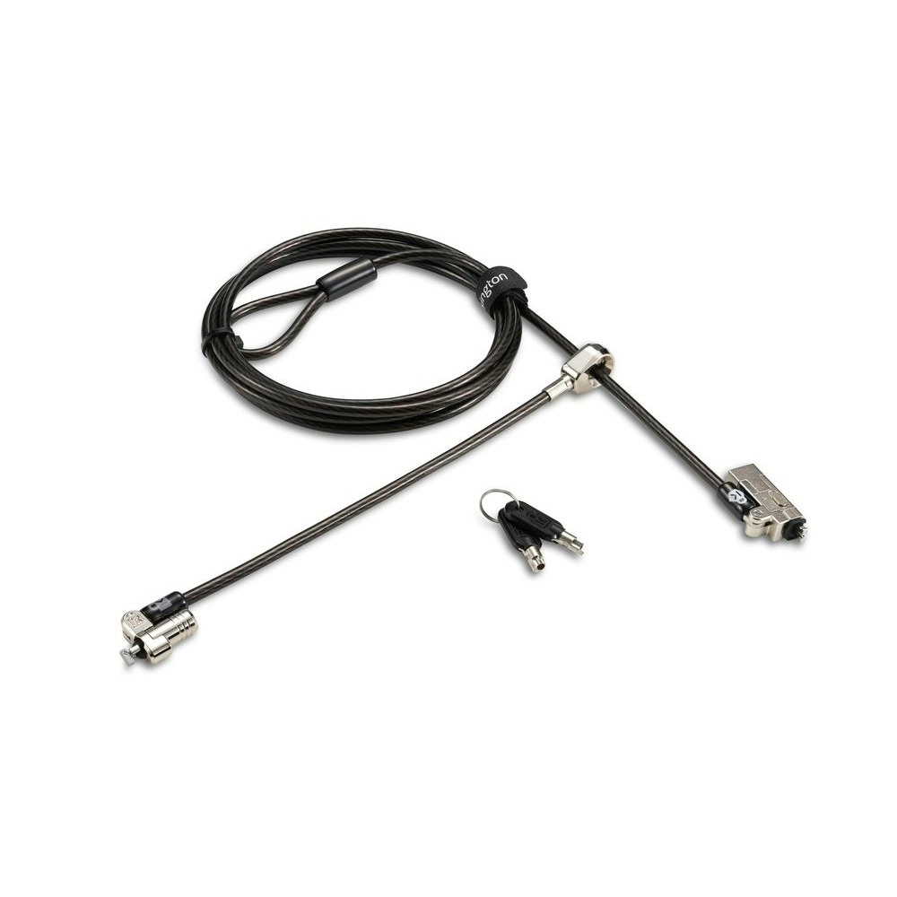 Kensington Slim NanoSaver Twin Head Lock Cable Anti-Theft Security For Laptop