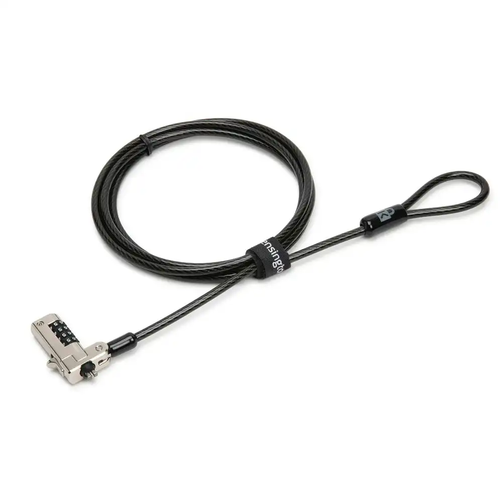Kensington Slim N17 Serialised Combination Lock Security Cable For Laptop Black