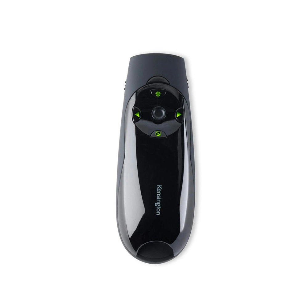 Kensington Wireless Presenter Expert Green Laser Remote w/ USB Receiver Black