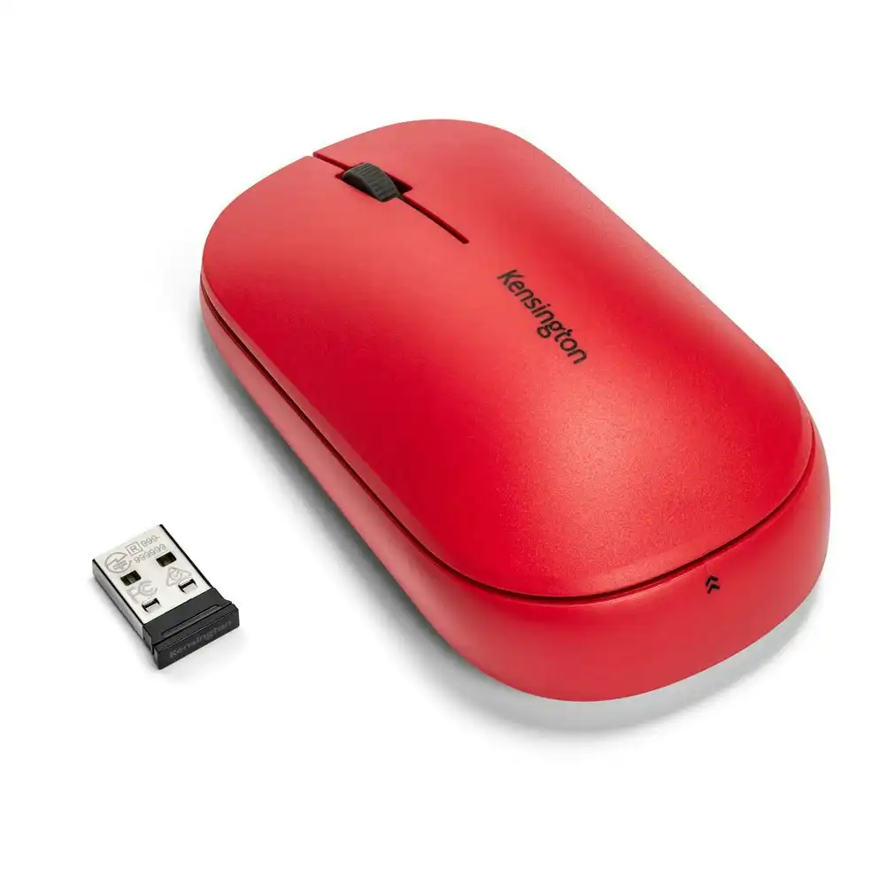 Kensington Suretrack 2.0 Wireless 2.4GHz Bluetooth Mouse For Laptop/Computer Red