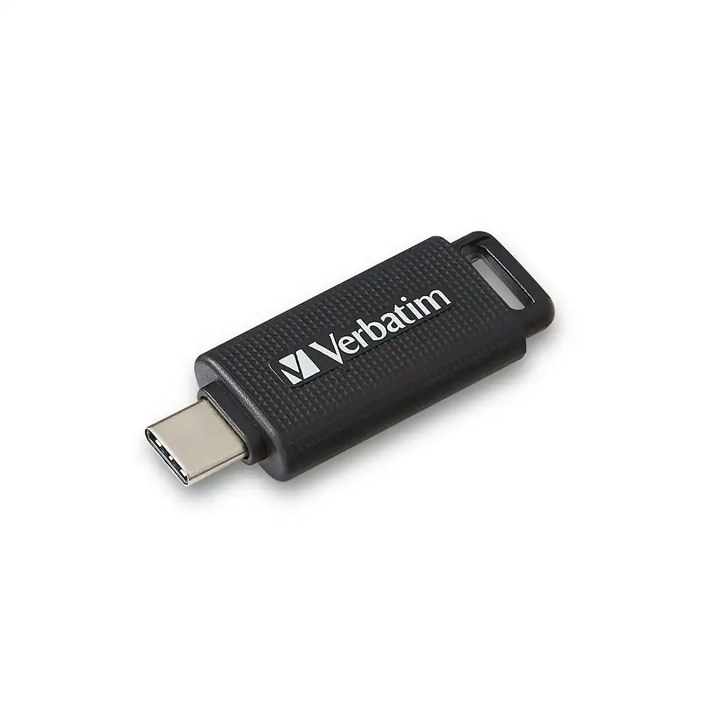 Verbatim USB Type-C 3.2 Gen 1 Flash Drive 32GB File Storage For Smartphone Black