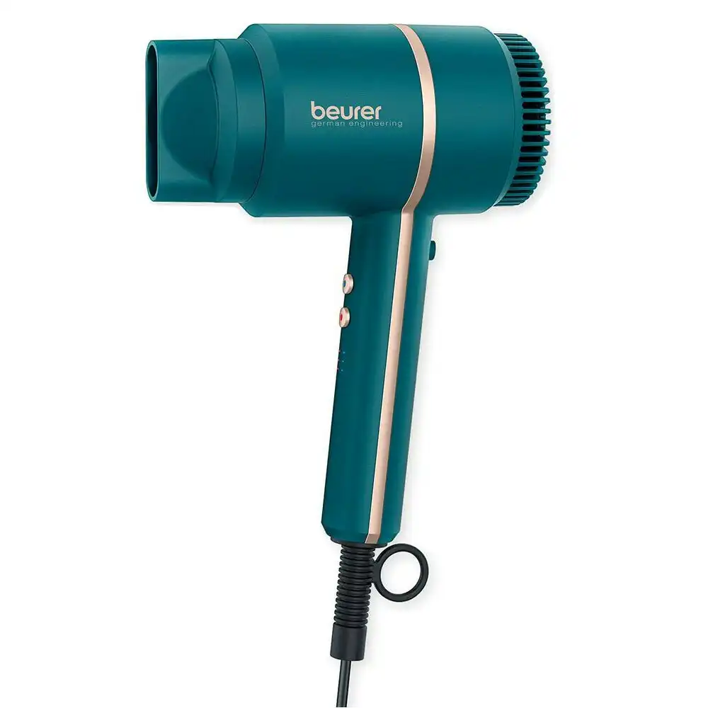 Beurer Beauty Style Pro HC35OCEAN 2000W Electric Compact Hair Dryer w/Travel Bag