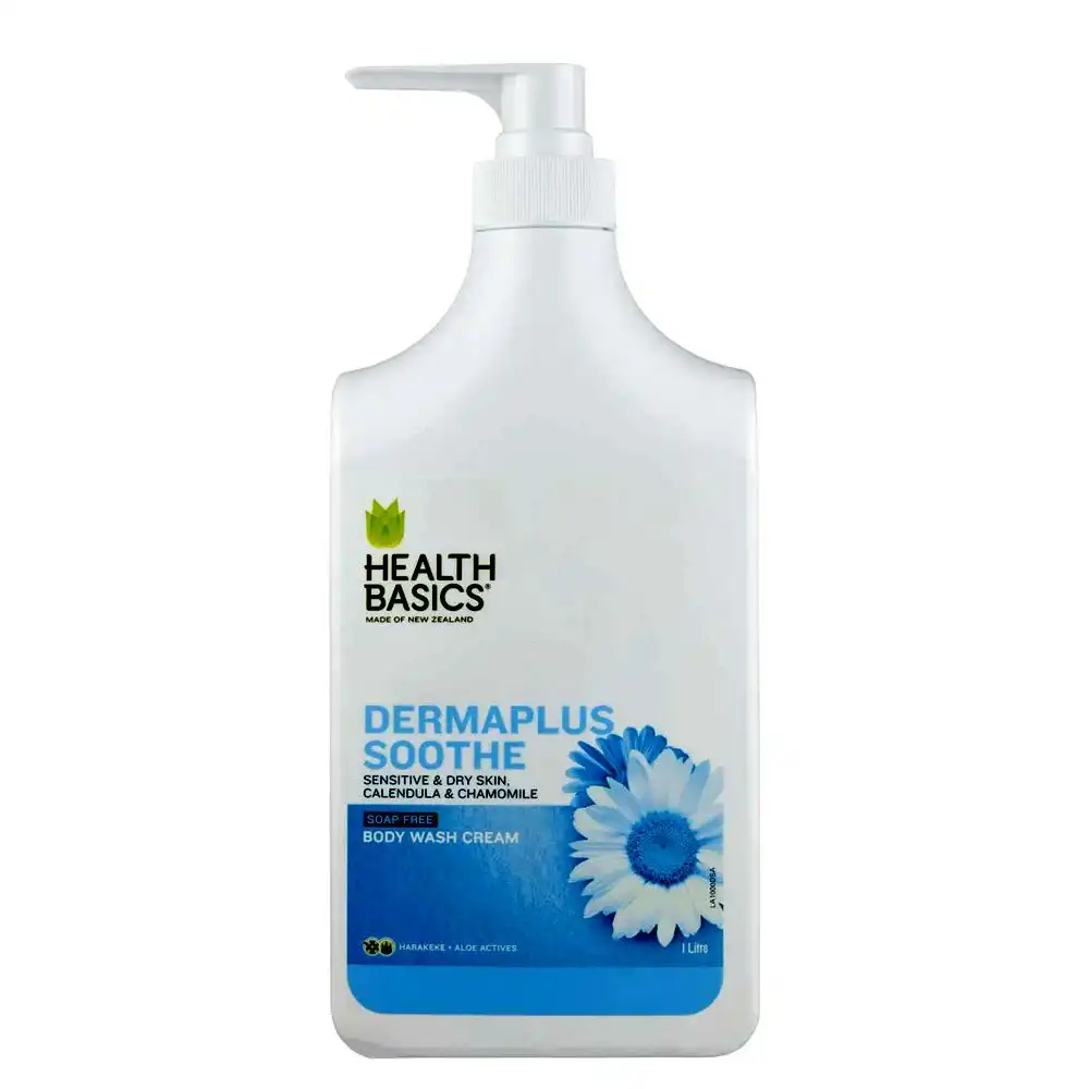Health Basics Dermaplus Soothe/Soothing Body Wash Cream 1L Dry/Sensitive Skin