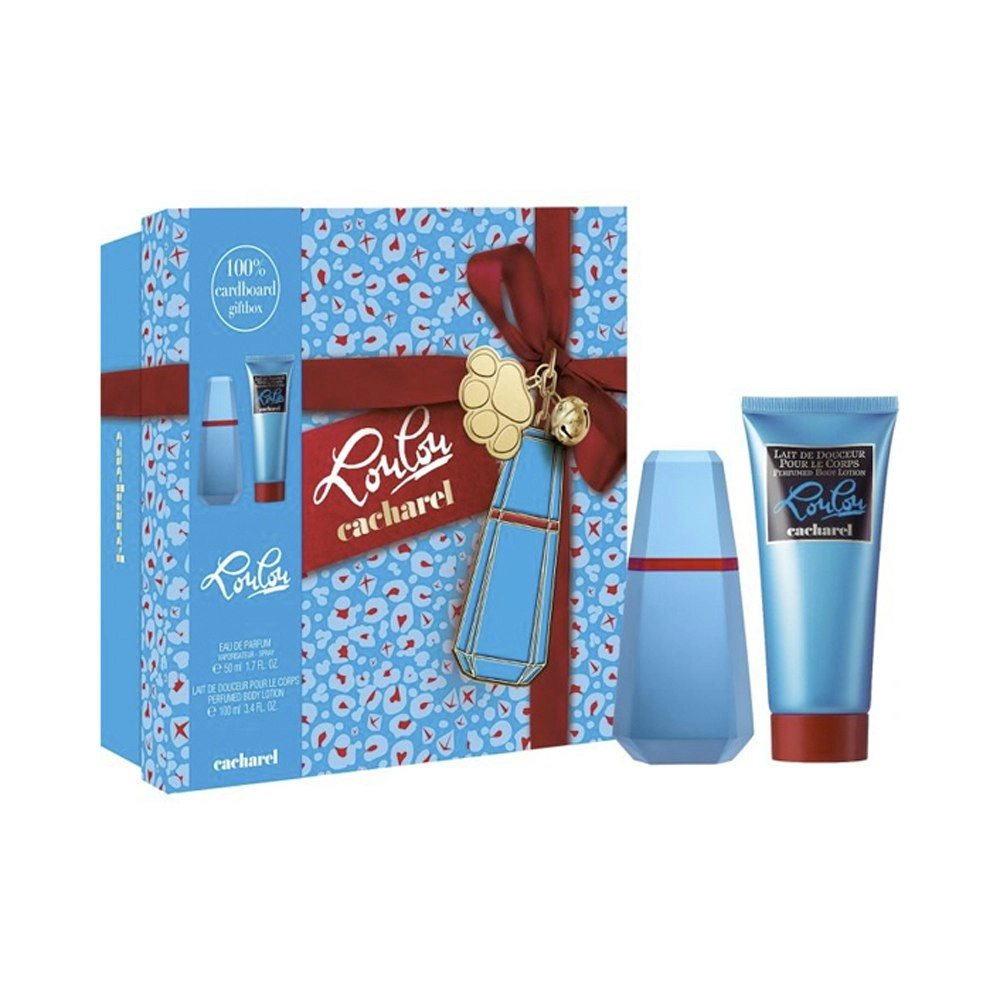 2pc Cacharel Lou Lou Women's Body Lotion/50ml Perfume EDP Eau De Parfum Gift Set