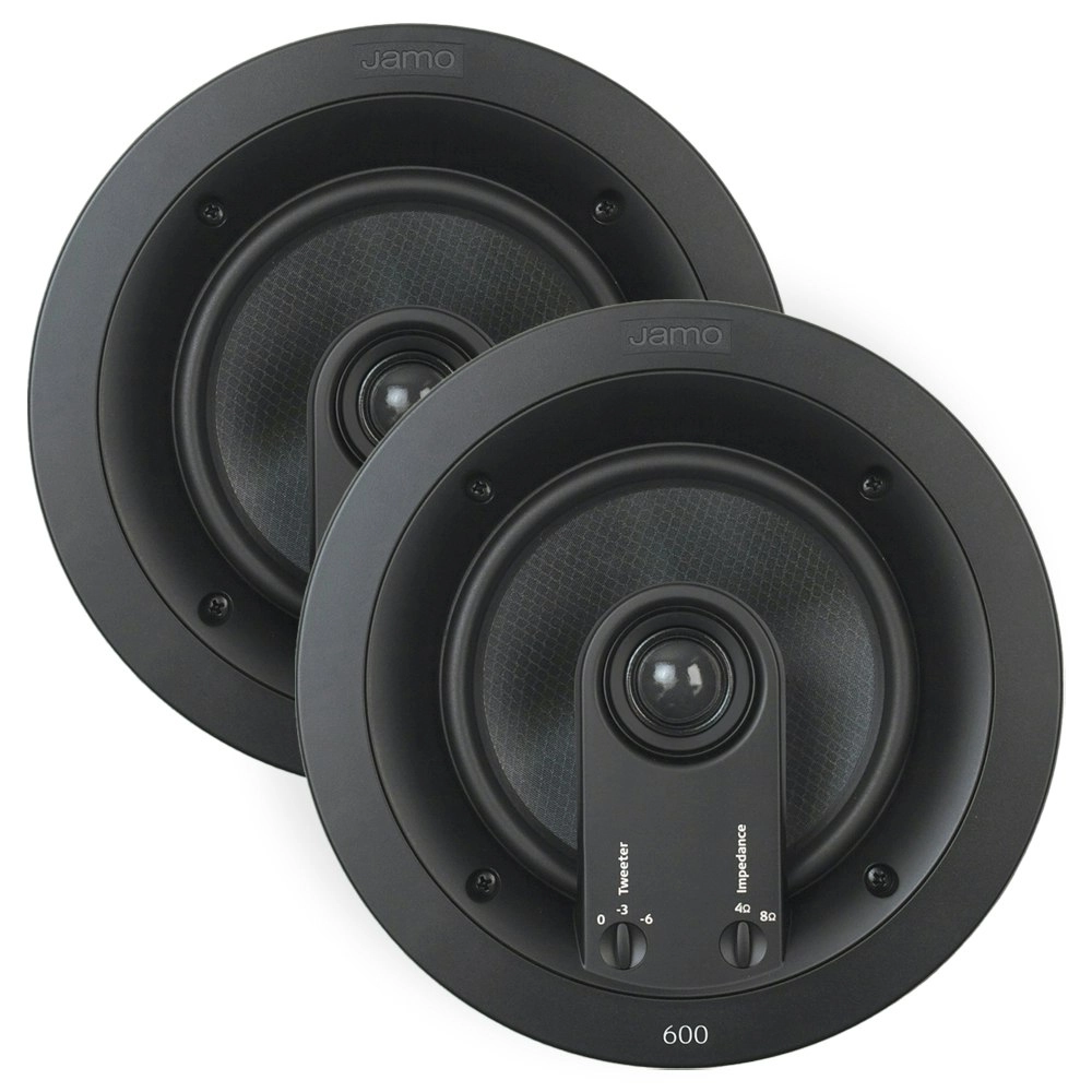 Jamo Custom 600 Series 2 Way Round In Ceiling Speaker Pair Set 229mm IC606FG