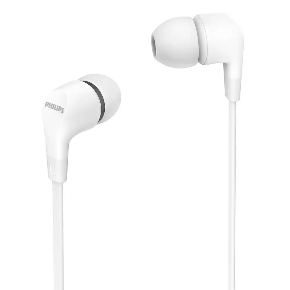 Philips Upbeat Series 1000 In-Ear Wired Headphones w/ Built-In Mic/3.5mm White