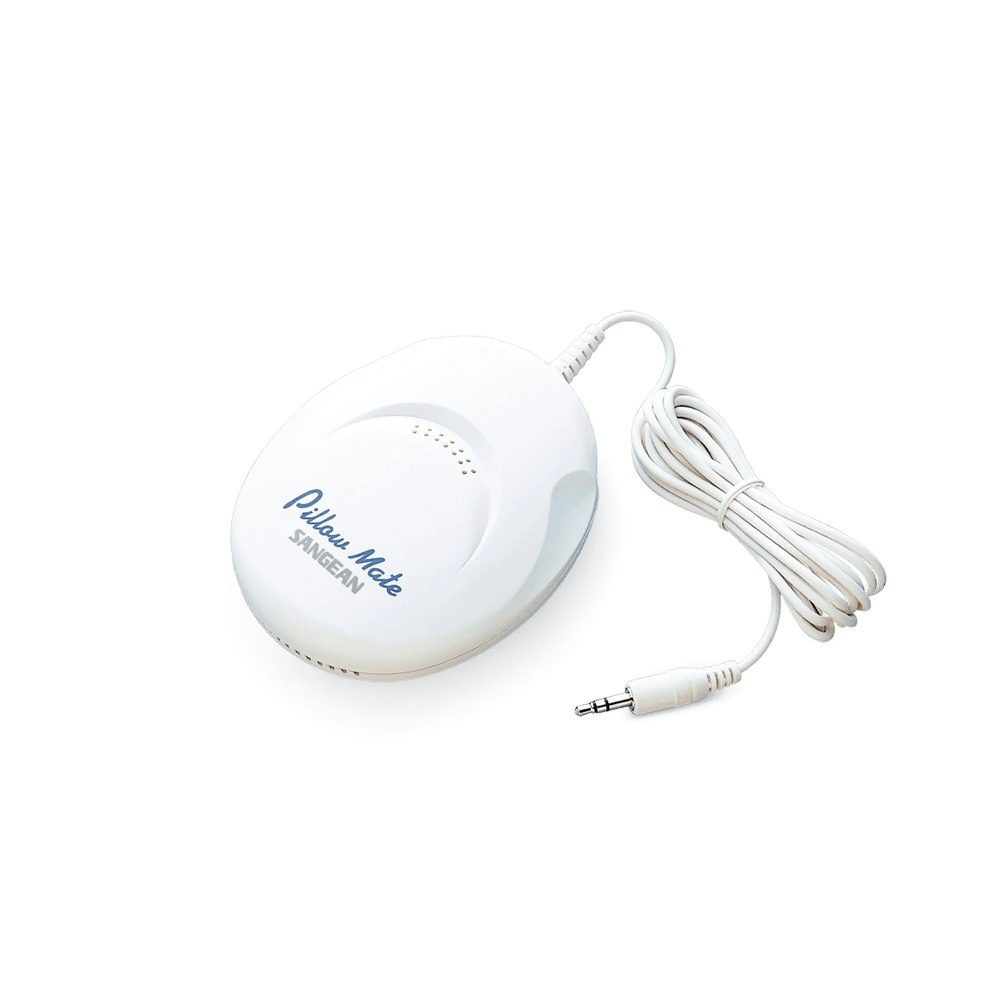 Sangean PS-100 3.5mm Aux Jack Audio Pillow Speaker For Radio/CD Player White