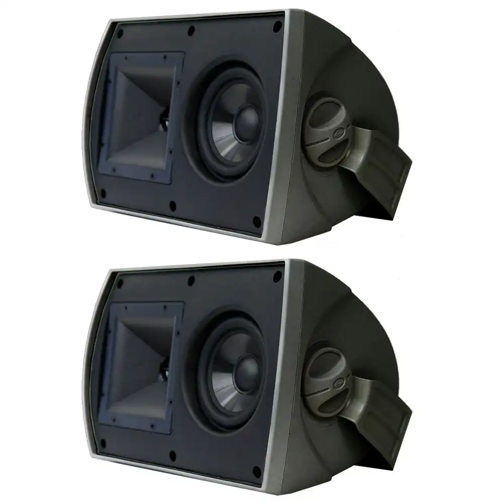 2pc Klipsch AW-525 300W Outdoor Loudspeakers Audio/Music Entertainment Black