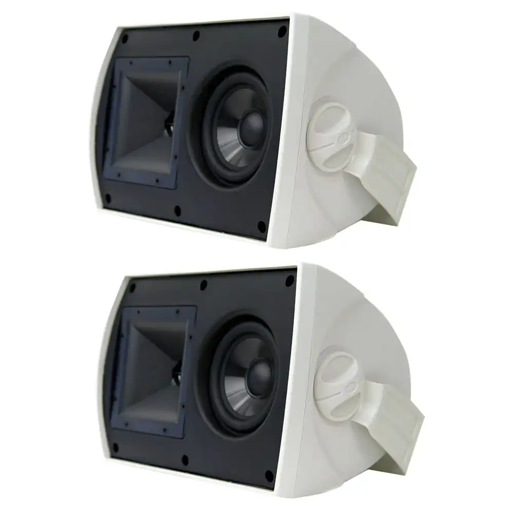 2pc Klipsch AW-525 300W Outdoor Loudspeakers Audio/Music Entertainment White