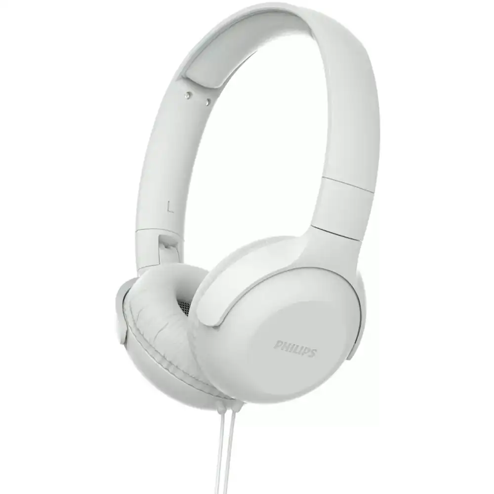 Philips Upbeat Series 2000 On-Ear Wired Headphones w/ Built-In Mic/3.5mm White
