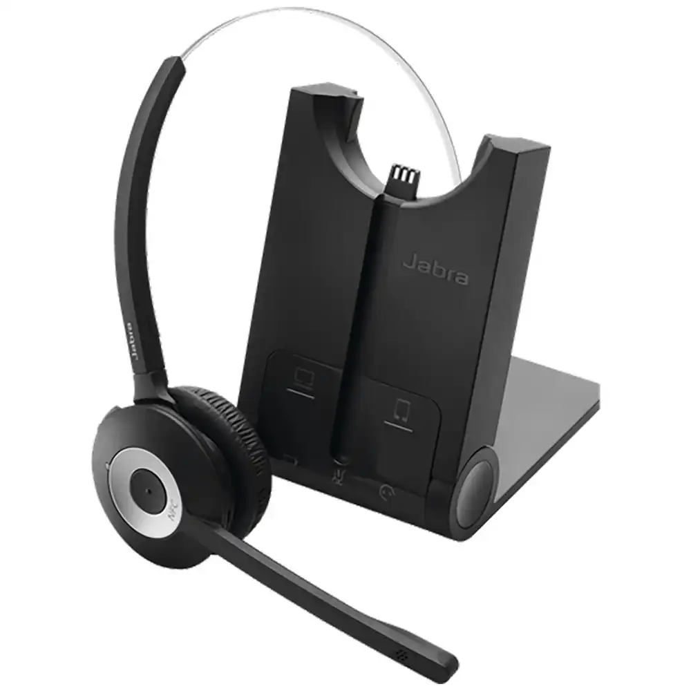 Jabra Wireless Pro 925 UC Mono Bluetooth Dual Connectivity Headset w/Base/Mic