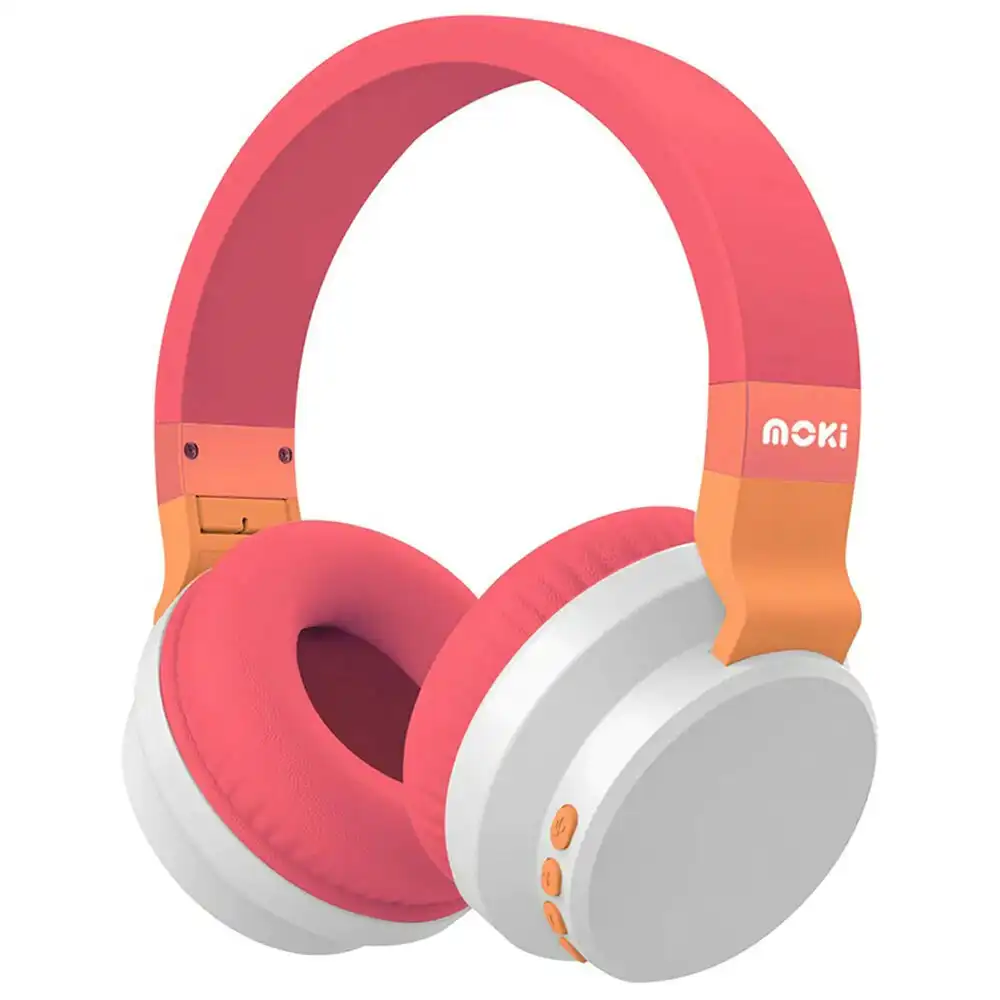 Moki Colourwave Wireless and Wired Dual use Headphones Sunset 120cm Cable Length