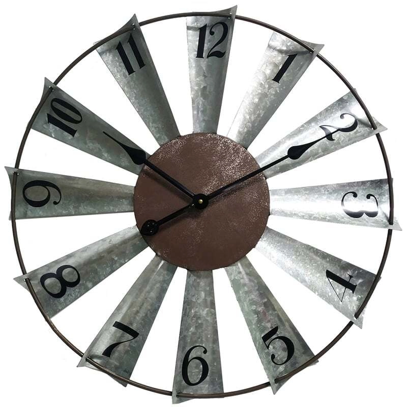 Willow & Silk 60 cm Windmill Wall Clock