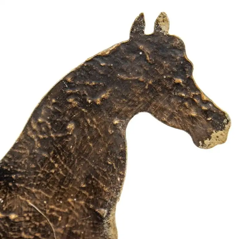 Willow & Silk Metal 30.5cm Animal Horse Statue Ornament