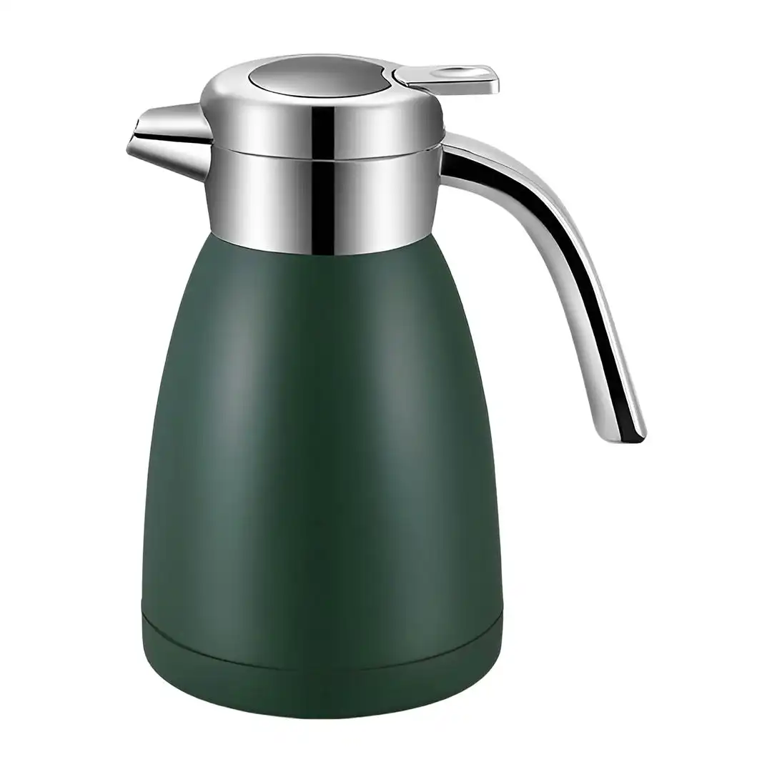 Soga 1.8L Stainless Steel Kettle Insulated Vacuum Flask Water Coffee Jug Thermal Green