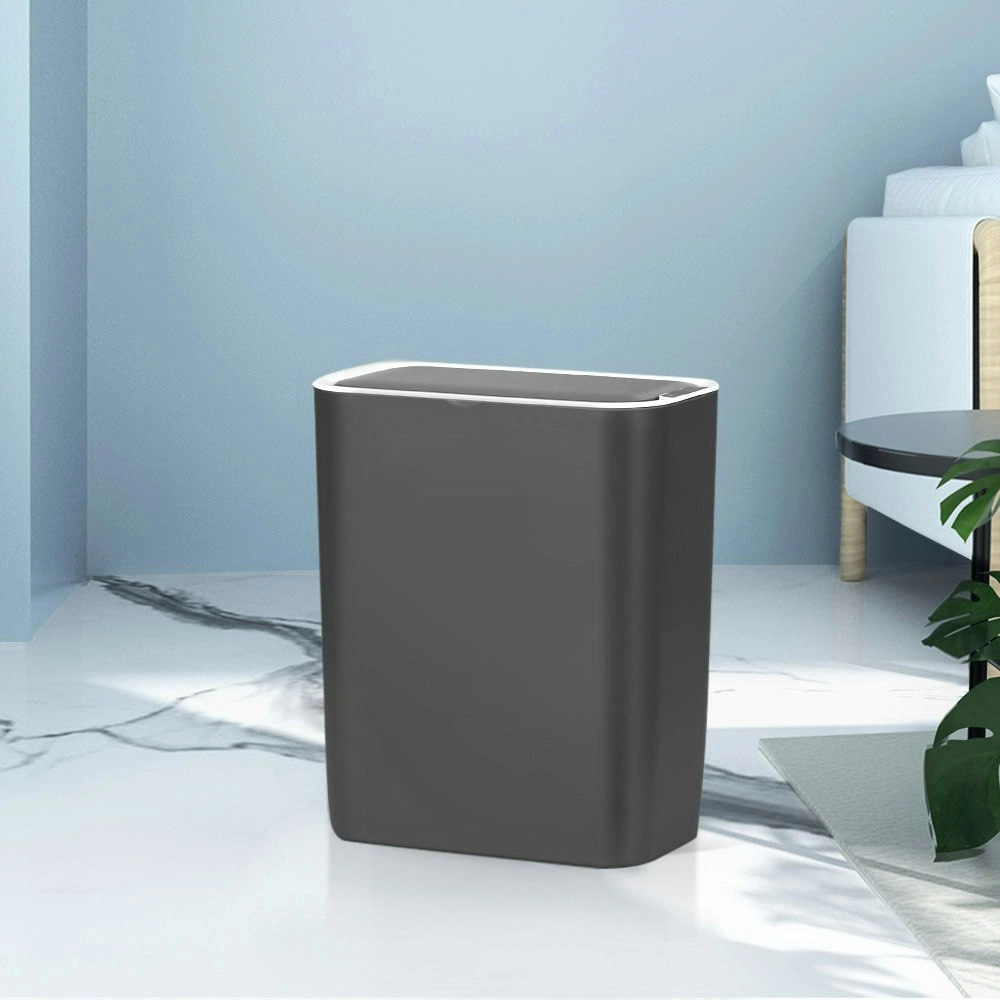 Devanti 9L Motion Sensor Bin Rubbish Automatic Ash Black