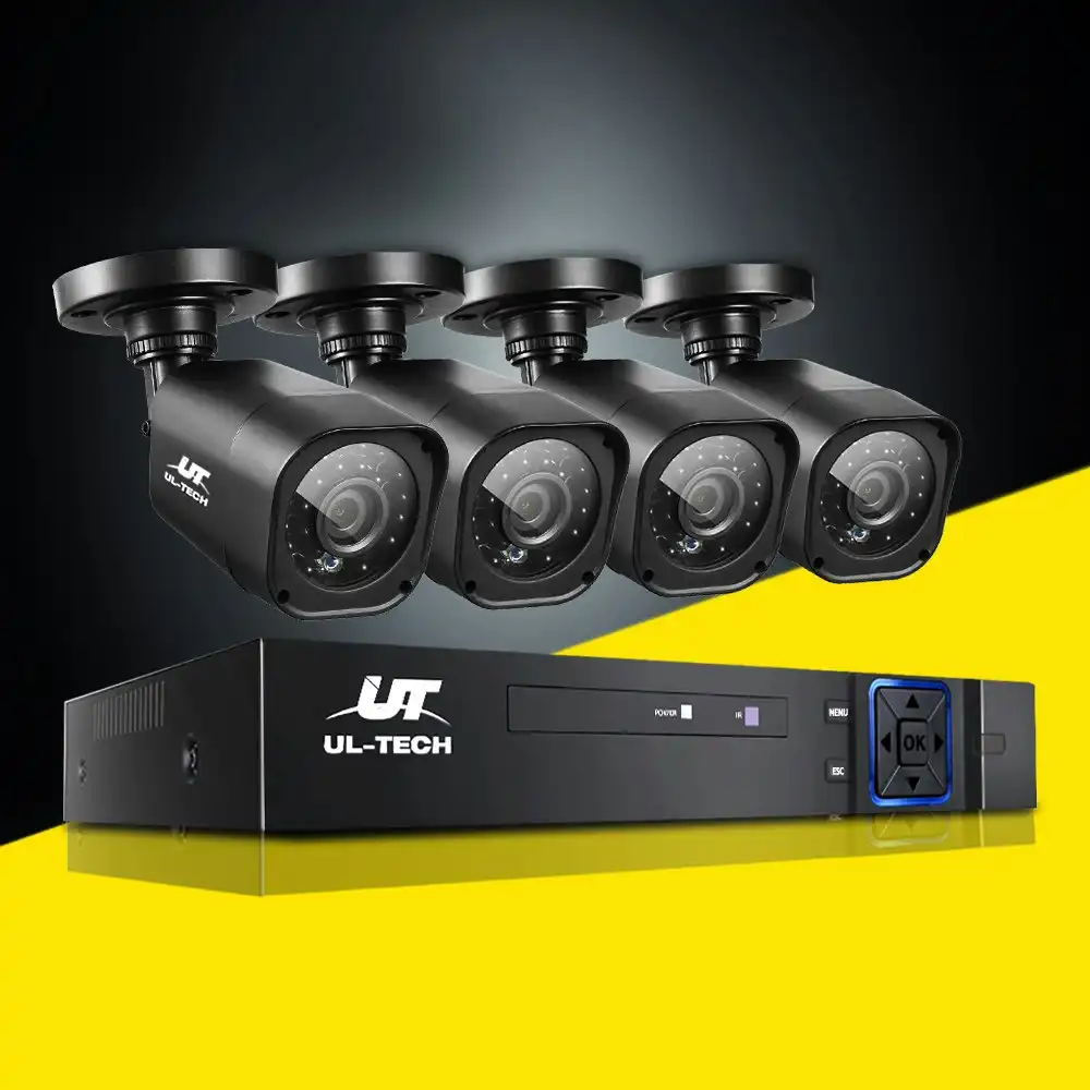 UL-tech CCTV Security System 4CH DVR 4 Cameras 1080p Outdoor Home