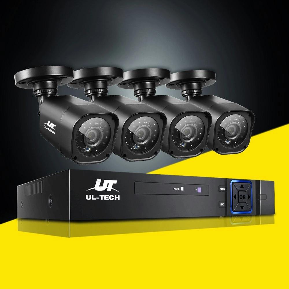 UL-tech CCTV Security System 8CH DVR 4 Cameras 1080p