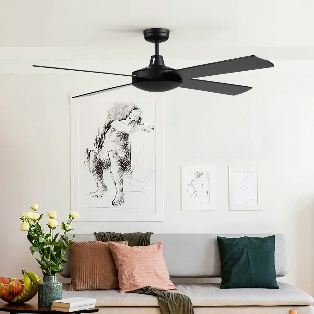 Devanti 52'' Ceiling Fan Wooden Blades Fans with Remote Control Timer 1300mm