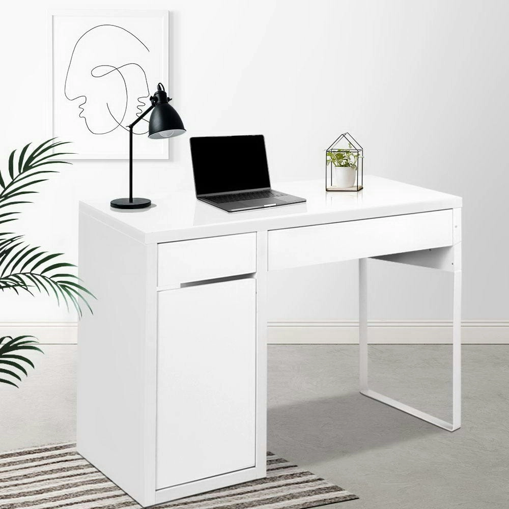 Artiss Computer Desk Drawer Cabinet White