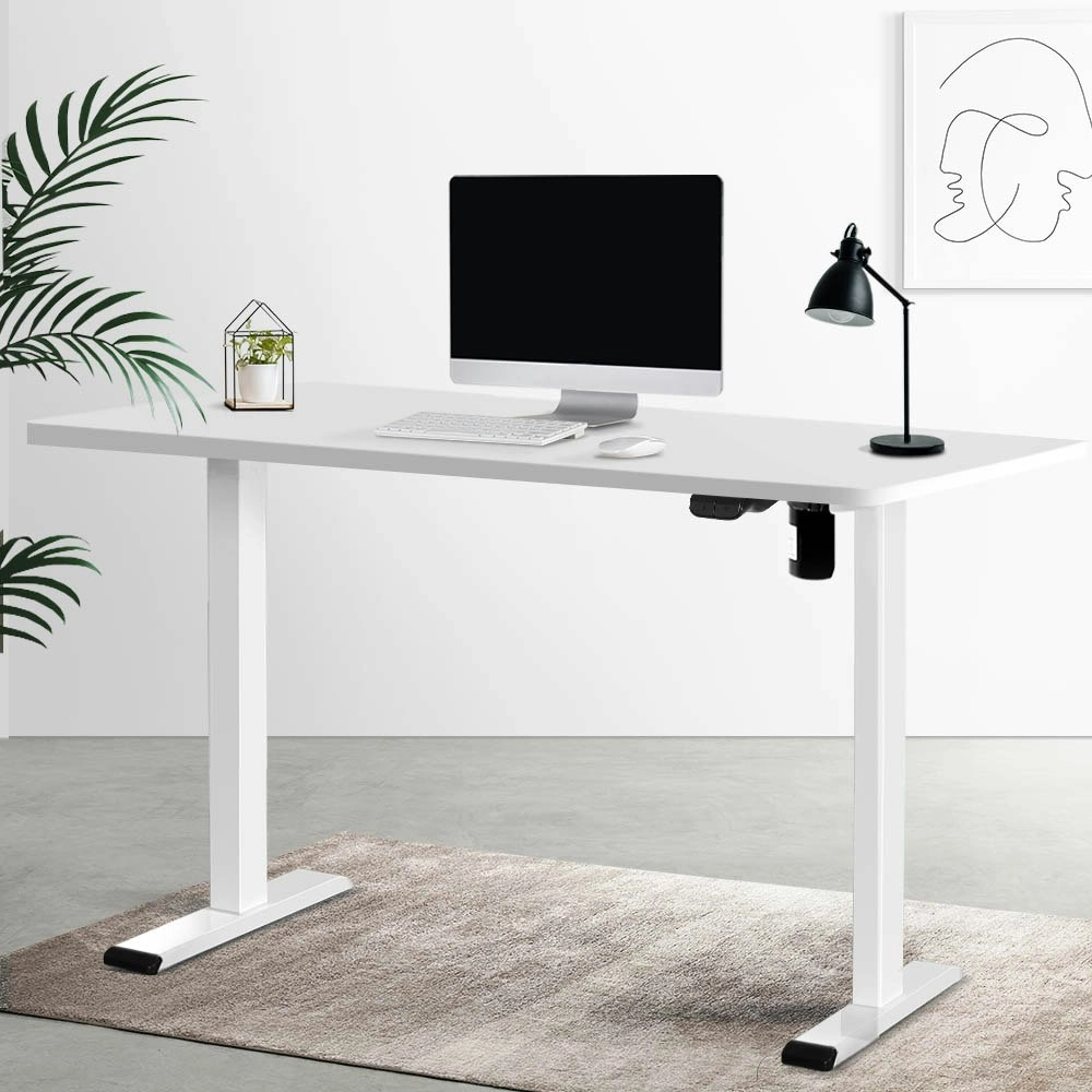 Artiss Standing Desk Motorised Sit Stand Desks White 120CM